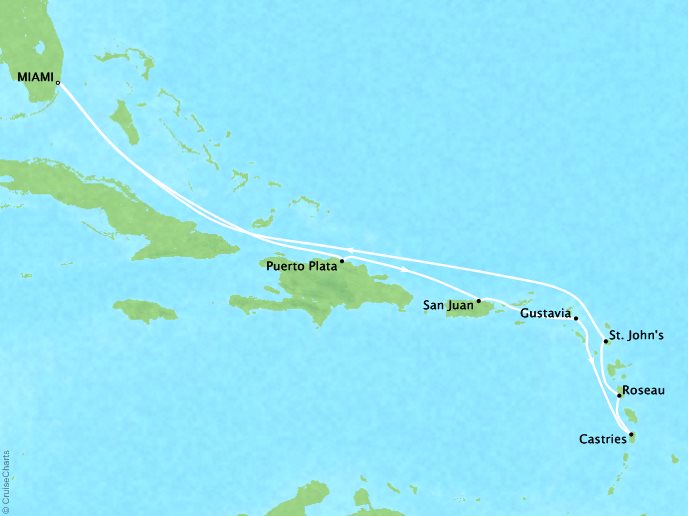 RSSC Eastern Caribbean Itinerary - Sarasota Travel Agent