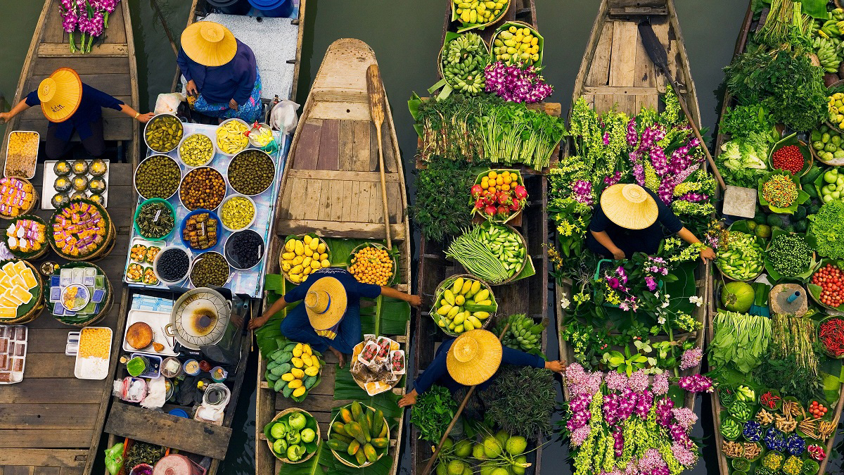 Floating Market Mekong Delta