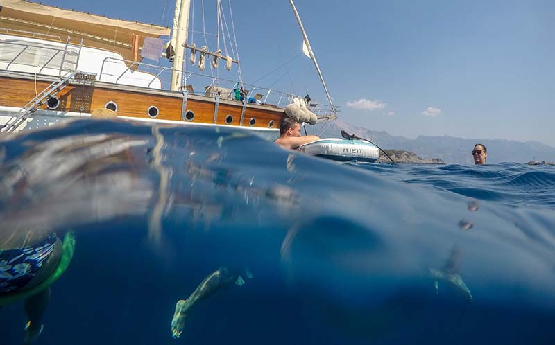 Swimming in the Med