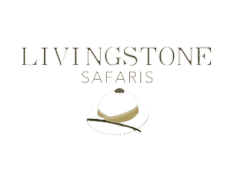 Livingstone Safaris logo with a hat illustration.